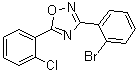 structure of CAS# 1000339-28-5, 3-(2-Bromophenyl)-5-(2-chlorophenyl)-1,2,4-oxadiazole