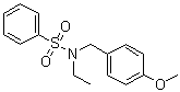 structure of CAS# 1000339-36-5, N-Ethyl-N-[(4-methoxyphenyl)methyl]benzenesulfonamide