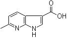 structure of CAS# 1000340-27-1, 6-甲基-1H-吡咯并[2,3-b]吡啶-3-羧酸