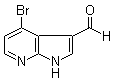 structure of CAS# 1000340-35-1, 4-Bromo-1H-pyrrolo[2,3-b]pyridine-3-carboxaldehyde
