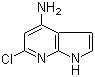 structure of CAS# 1000340-80-6, 6-氯-1H-吡咯并[2,3-b]吡啶-4-胺