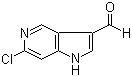 structure of CAS# 1000341-64-9, 6-氯-1H-吡咯并[3,2-c]吡啶-3-甲醛