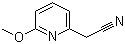 structure of CAS# 1000512-48-0, 2-(6-Methoxypyridin-2-yl)acetonitrile