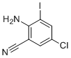 2-Amino-5-chloro-3-iodobenzonitrile molecular structure (CAS 1000577-48-9)