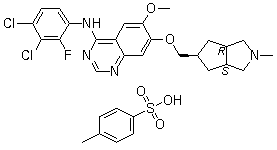 structure of CAS# 1000599-06-3, XL 647 对甲苯磺酸盐