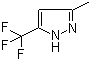 structure of CAS# 10010-93-2, 3-Methyl-5-(trifluoromethyl)-1H-pyrazole