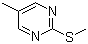 structure of CAS# 100114-24-7, 5-甲基-2-(甲硫基)嘧啶