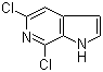 structure of CAS# 1001412-41-4, 5,7-二氯-1H-吡咯并[2,3-c]吡啶