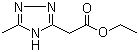 structure of CAS# 100187-10-8, 5-甲基-1H-1,2,4-三唑-3-乙酸乙酯