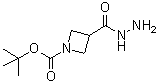 structure of CAS# 1001907-44-3, 3-(肼羰基)吖丁啶-1-羧酸叔丁酯