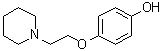 CAS # 100238-42-4, 4-[[2-(1-Piperidinyl)ethyl]oxy]phenol