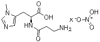 structure of CAS# 10030-52-1, L-鹅肌肽硝酸盐