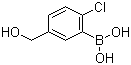 structure of CAS# 1003042-59-8, 2-氯-5-(羟甲基)苯硼酸