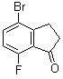 structure of CAS# 1003048-72-3, 4-溴-7-氟-2,3-二氢-1H-茚-1-酮