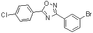 CAS 登录号：1003221-16-6, 3-(3-溴苯基)-5-(4-氯苯基)-1,2,4-恶二唑