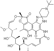 25-O-Deacetyl Rifabutin molecular structure (CAS 100324-63-8)