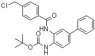 CAS # 1003316-10-6, N-[3-[[4-(Chloromethyl)benzoyl]amino][1,1'-biphenyl]-4-yl]carbamic acid 1,1-dimethylethyl ester