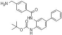 CAS 登录号：1003316-12-8, N-[3-[[4-(氨基甲基)苯甲酰基]氨基][1,1'-联苯]-4-基]氨基甲酸叔丁酯
