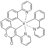 CAS # 1003562-42-2, [2-Oxo-3-(2-pyridinyl)-2H-1-benzopyran-4-yl]bis[2-(2-pyridinyl)phenyl]iridium