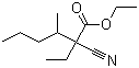 structure of CAS# 100453-11-0, 2-氰基-2-乙基-3-甲基-己酸乙酯