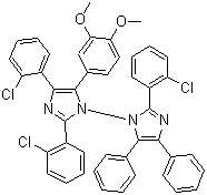 CAS # 100486-97-3, 2,2',4-Tris(2-chlorophenyl)-5-(3,4-dimethoxyphenyl)-4',5'-diphenyl-1,1'-biimidazole