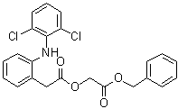 structure of CAS# 100499-89-6, Aceclofenac benzyl ester