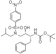 CAS 登录号：1005324-46-8, N-[(1R,2S)-2-羟基-3-[(2-甲基丙基)[(4-硝基苯基)磺酰基]氨基]-1-(苯基甲基)丙基]氨基甲酸叔丁酯