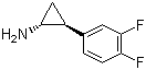 structure of CAS# 1006614-49-8, (1R,2S)-rel-2-(3,4-二氟苯基)环丙胺