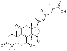 Ganoderenic acid D molecular structure (CAS 100665-43-8)