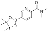structure of CAS# 1006876-27-2, N,N-二甲基-5-(4,4,5,5-四甲基-1,3,2-二氧硼杂环戊烷-2-基)吡啶甲酰胺