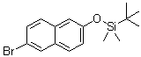 structure of CAS# 100751-65-3, tert-Butyl[(6-bromo-2-naphthyl)oxy]dimethylsilane