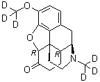 CAS 登录号：1007844-38-3, (5alpha)-4,5-环氧-3-(三氘甲基)-17-(三氘甲基)吗喃-6-酮