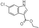 structure of CAS# 100821-50-9, 6-氯-1H-吲哚-3-羧酸乙酯