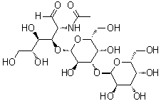 CAS # 100850-25-7, O-alpha-D-Galactopyranosyl-(1→3)-O-beta-D-galactopyranosyl-(1→3)-2-(acetylamino)-2-deoxy-D-glucose, GLY 074-1