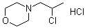 CAS 登录号：100859-99-2, 4-(2-氯丙基)吗啉盐酸盐