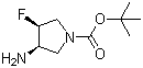 CAS # 1009075-48-2, (3R,4S)-3-Amino-4-fluoro-1-pyrrolidinecarboxylic acid tert-butyl ester