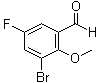 structure of CAS# 1009093-60-0, 3-溴-5-氟-2-甲氧基苯甲醛