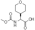 structure of CAS# 1009120-03-9, (S)-2-(甲氧羰基氨基)-2-(四氢-2H-吡喃-4-基)乙酸