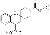 structure of CAS# 1009375-04-5, 3,4-Dihydrospiro[2H-1-benzopyran-2,4'-piperidine]-1',4-dicarboxylic acid 1'-(1,1-dimethylethyl) ester
