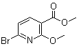 structure of CAS# 1009735-24-3, 6-溴-2-甲氧基烟酸甲酯