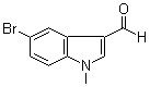 CAS # 10102-94-0, 5-Bromo-1-methylindole-3-carboxaldehyde, 1-Methyl-5-bromo-1H-indole-3-carboxaldehyde