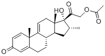 structure of CAS# 10106-41-9, 瓦莫洛龙乙酸酯