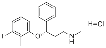 CAS # 1010818-92-4, Atomoxetine EP Impurity F, (S)-3-(3-Fluoro-2-methylphenoxy)-N-methyl-3-phenylpropan-1-amine hydrochloride