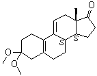CAS 登录号：10109-76-9, 3,3-二甲氧基雌甾-5(10),9(11)-二烯-17-酮