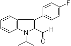 structure of CAS# 101125-34-2, 3-(4-氟苯基)-1-异丙基-1H-吲哚-2-甲醛