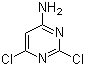 structure of CAS# 10132-07-7, 4-Amino-2,6-dichloropyrimidine