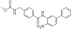 structure of CAS# 1013330-79-4, N-[[4-[[(4-氨基[1,1'-联苯]-3-基)氨基]羰基]苯基]甲基]氨基甲酸甲酯