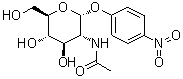 structure of CAS# 10139-02-3, 4'-硝基苯基-2-乙酰氨基-2-脱氧-alpha-D-吡喃葡萄糖苷