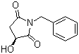structure of CAS# 101469-91-4, (3S)-N-Benzyl-3-hydroxypyrrolidine-2,5-dione