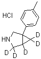 CAS # 1014696-75-3, 5-(4-Methylphenyl)-3-azabicyclo[3.1.0]hexane-1,2,2,6,6-d<sub>5</sub> hydrochloride (1:1)